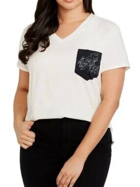 NWT CON.STRUCT x Best Friends Animal Society Solid Cat Sketch V-Neck Shirt, XL